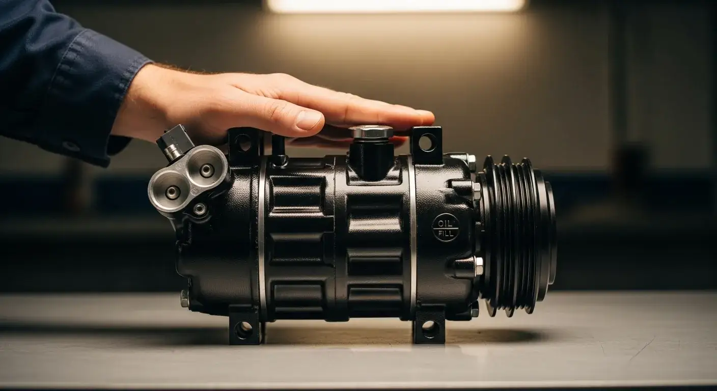 Car aircon compressor unit repair at Edwin Garage Ang Mo Kio Singapore