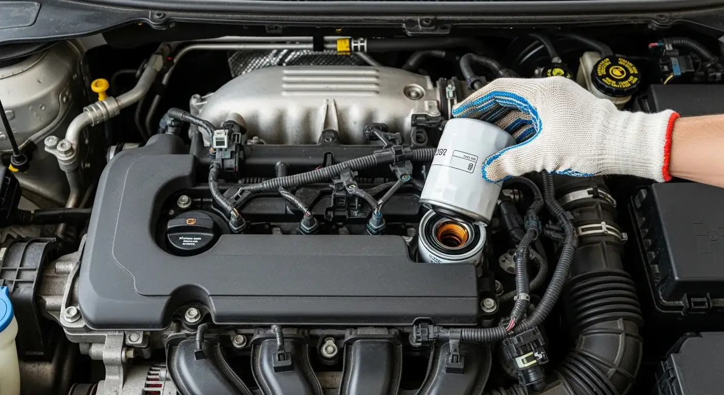 Car engine bay general servicing at Edwin Garage Ang Mo Kio Singapore